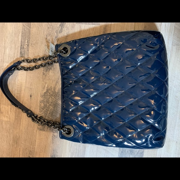 🆕 Coach | Cobalt Liquid Gloss Tote - Picture 6 of 14